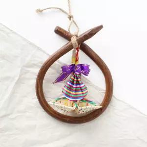 국산 소 코뚜레 복조리 세트 ( 액막이 개업 이사 새해 설날 집들이 선물 외국인 한국기념품 전통공예품 )