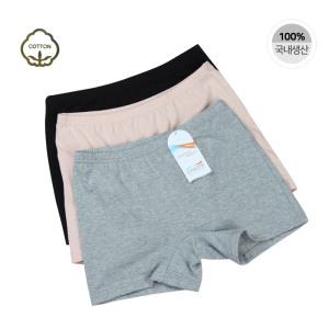 여성 사각팬티 면스판 2부 / 속바지 학생 드로즈 네모