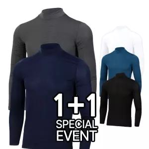 원플러스원/ 냉감 긴팔 반목티 스포츠 운동복 티셔츠 봄 여름 가을 골프이너웨어 쿨링 쿨론 아이스 기능성