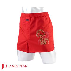 제임스딘 60수 면실크 남자 트렁크 팬티 빨강 동물 남성 속옷 Y081