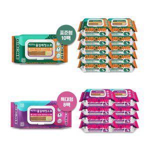 [기본에] 세균닦는 물걸레 청소포 표준형(250매) / 특대형(200매)