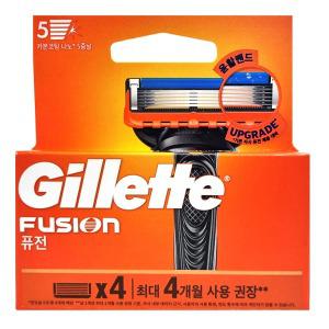 질레트 2024 퓨전 매뉴얼 면도날(4입) / 5중날 / 정품케이스