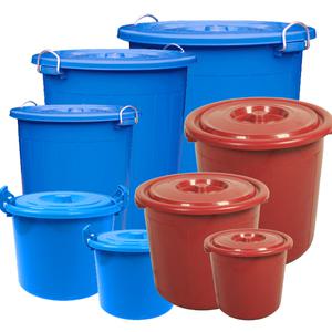 [국산밀폐용기] 밀폐형 휴지통 청통 적통 중형 만능용기/대형물통 김치통 물통 운반구