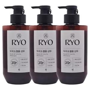 려 흑운 두피&볼륨 셀렉션 샴푸 400ml x 3개 *