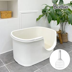 [버드시아펫] 초대형 고양이 화장실 배변통 (털거름망&물빠짐 마개)+고양이삽 세트