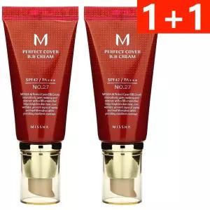 미샤 M 퍼펙트 커버 비비 크림 27호 50ml 2개