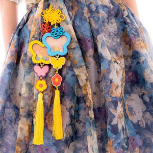 [문구티쳐] 민화샵 MDF 전통 노리개 쉐이커 만들기 나비모양쉐이커 diy 전통만들기 명절 장신구 한복장식