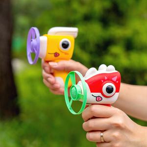 [민화샵] 공룡 프로펠러 led팽이 어린이 권총 장난감