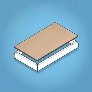 스피드랙 1단추가 (합판1장+프레임4개)