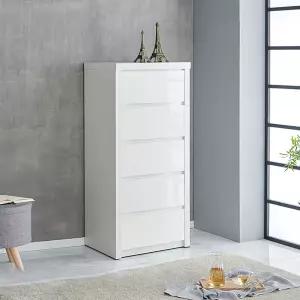 틈새수납장 루킨스 피트 600 하이그로시 5단서랍장