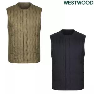 [롯데백화점]웨스트우드 남성 간절기 맨 히트커버 패딩 라운드 베스트WN3MCVT621