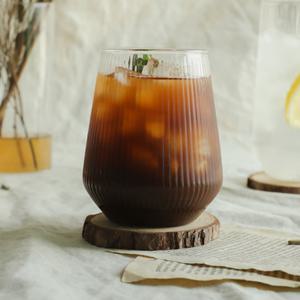 클리어 이든 링클 커브 내열 유리잔 4종 홈카페 플리츠 특이한 캡슐 커피 에이드 칵테일 모던