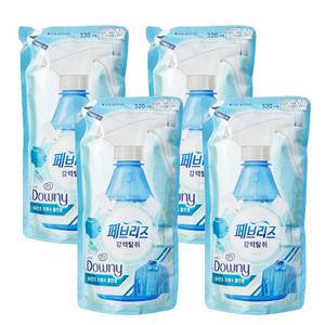 페브리즈 강력탈취 실내건조 프레시클린향 리필 320ml X4개