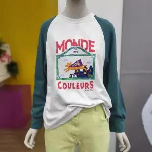 [베네통] 래글런 배색 티셔츠 BATSA1411 GN_DJ