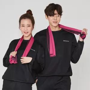 아트박스/벅703 BUCK703 땀복 세트 블랙 다이어트 요가복 운동복