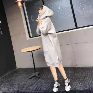 [오노마] ONM 기모 후드롱원피스 무릎기장 맥시 빅사이즈 모자티 (S10896629)