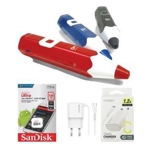 태극펜128G(4세대 세이펜 태극온펜 RTT-4000BD 64G+128G메모리)+호환충전기