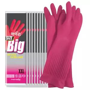 마미손 빅사이즈 고무장갑 특특대 XXL 핑크 x 10개