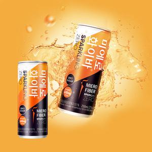 현대약품 본사 스파클링제로 캔250ml 30입 미에로화이바 탄산음료 식이섬유 음료