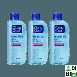 클린앤클리어 에센셜 오일 컨트롤 토너 100ml 3개