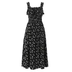 [롯데백화점]abfz 플라워패턴 셔링포인트민소매롱면원피스 APY3QO39H