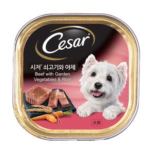 시저캔 (쇠고기와 야채)/강아지주식
