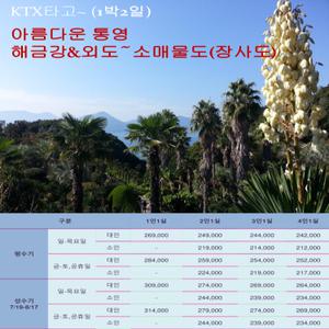 [KTX] 아름다운 통영~해금강/외도~장사도(대전역_1박2일)