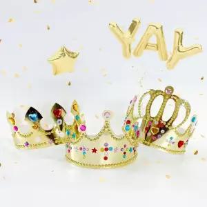 금빛왕관10세트 왕관만들기DIY 보석왕관만들기세트