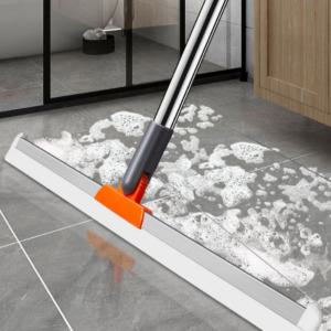 2단 실리콘 스퀴지 밀대 욕실 바닥 청소 물기제거 롱스퀴지