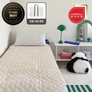 대성쎌틱 탄소 카본매트 그래핀 전기요 캠핑 EMF 전자파없는 매트 물세탁 1인용 베이지 그레이 싱글