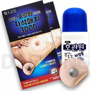 호관원 자석패치 3000 (2개) + 바르는 호관원 쿨겔 파랑통 100ml 물 파스 동전 근육통