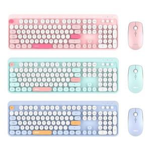 앱코 WKM01 무선 키보드 마우스 세트 (블루)