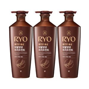 려 홍진단 홍삼 모발영양 트리트먼트 820ml, 3개