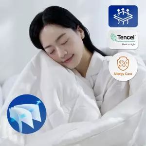 슬립앤슬립 깊은잠 아이더 차렵이불(S/Q) 사계절 사용 통기성 여름이불