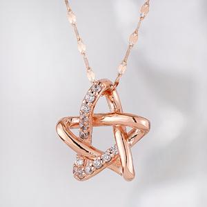 14K 18K 체인 목걸이 45cm 핑크골드 데일리 심플 레이어드 별 스타리움 금목걸이