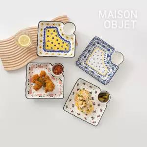 프라카 폴란드풍 도자기 만두접시 2P 세트