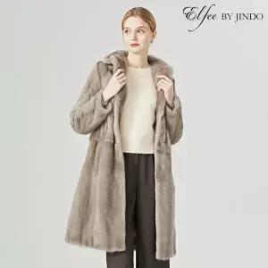 [진도][최초가 2790000원] (진도 Elfee) 풀스킨 휘메일 밍크 롱코트 (E8W3EC13_)