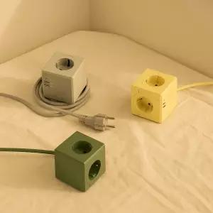 예쁜 디자인 전선형 멀티탭 USB C타입 고용량 디지털기기용 전기안전멀티탭 리드선 디자인 멀티콘센트 멀티탭전선형