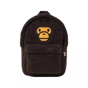 [정품아닐시3배보상] 베이프 베이비 마일로 미니 퍼 백팩 브라운 BAPE Baby Milo Mini Fur Backpack Brown
