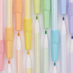 케이스형 슈퍼 파스텔 사인펜 12색 세트 0.7mm 신학기 준비물 미술 용품