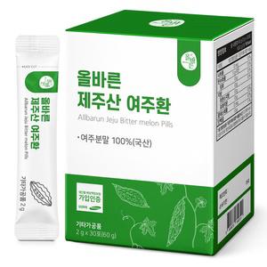 올바른건강식품 올바른 제주산 여주환 30p 60g 1개