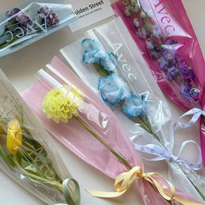 마음 담은 꽃 한송이 포장지 20매 꽃 소량 선물 포장