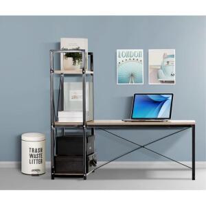 원룸 철제 프레임 DIY 좌식 노트북 책상 다용도수납 컴퓨터책장선반 랩탑테이블 작은방