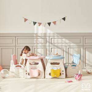 리틀 멀메이드 유아 아기 책상의자세트 테이블