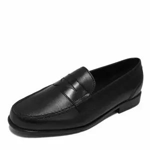 락포트 맨즈 클래식 페니 로퍼 와이드 면접 정장 구두 블랙 M76443-W