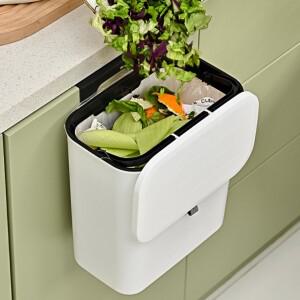 싱크대쓰레기통 9L 음식물 쓰레기통 쓰레기봉투 휴지통 걸이형