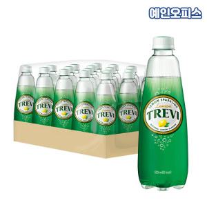 [롯데칠성] 트레비 탄산수 레몬 500ml X 20펫 탄산음료 스파클링 탄산 음료수 칠성 PET 페트병 음료수 사무실 탕비실