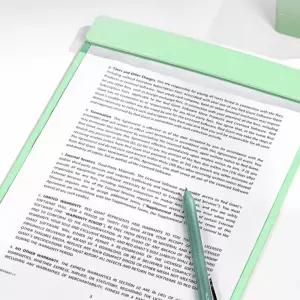 A4 와이드 집게 클립 보드 파일 자료 정리 홀더 판 4컬러 1p