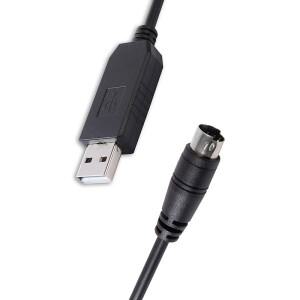 Imada DS2 디지털 포스 게이지 USB-CB-203용 Prolific PL2303GT USB RS232 직렬-미니 Din 8핀 케이블