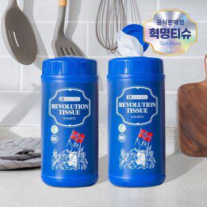 [혁명티슈]데일리아이디어 혁명티슈 70매 x 2통 멀티클리너 세정티슈